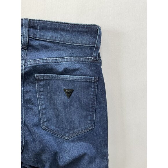 Guess Women’s Sexy Curve Skinny Jeans Side Lace Details In Blue Size 24 - Picture 10 of 11